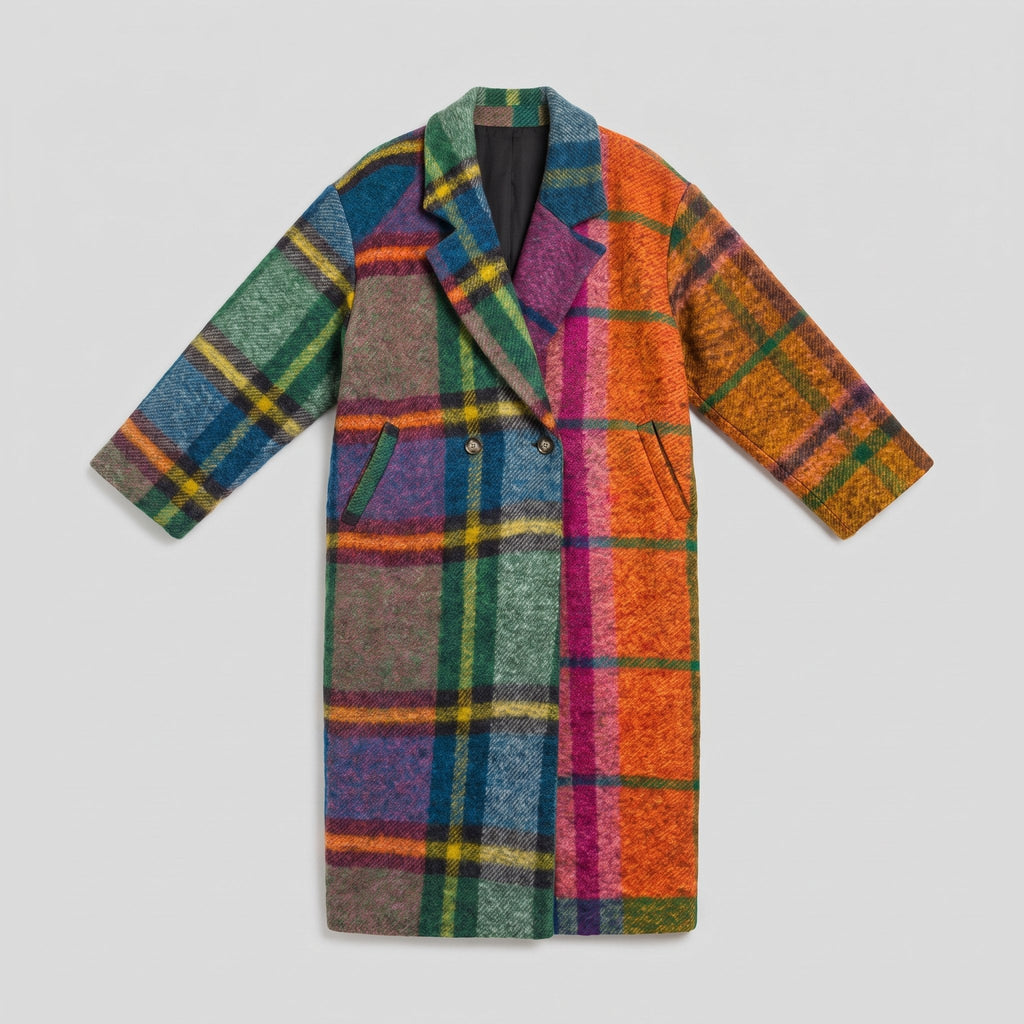Dakota oversized longline coat, flat lay
