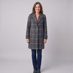 Women's Check Coat – Classic Tailored Winter Coat