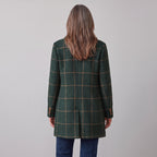 Women's Check Coat – Classic Tailored Winter Coat