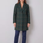 Women's Check Coat – Classic Tailored Winter Coat
