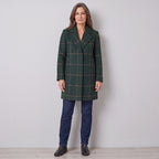 Women's Check Coat – Classic Tailored Winter Coat