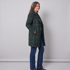 Women's Check Coat – Classic Tailored Winter Coat