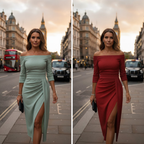 Oravienne - Elegant and Flowing Backless Maxi Dress