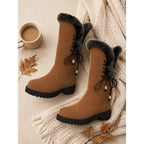 Adriana | Fur-Trimmed Knee-High Winter Boots