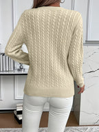Faye | Cable-Knit Round Neck Sweater