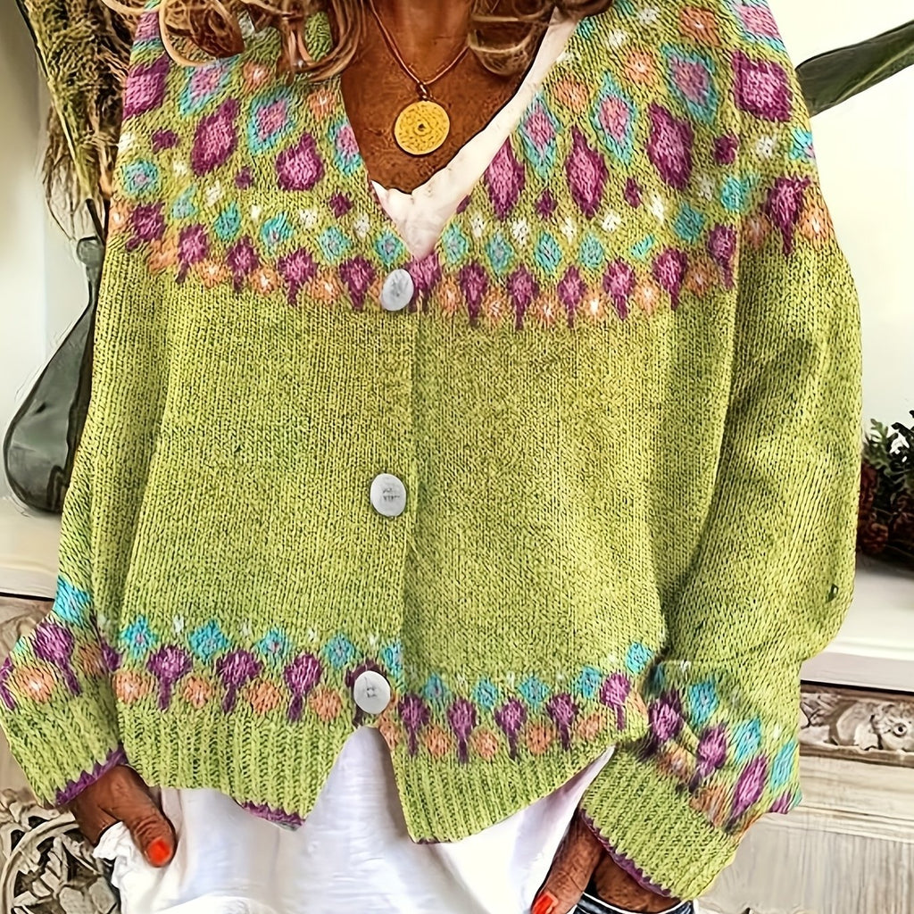 Esme | Nordic Patterned Cardigan