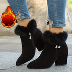 Frances | Warm Block-Heel Ankle Boots
