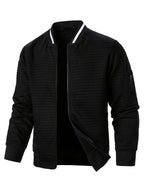 Raymond | Textured Zip-Up Bomber Jacket