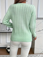 Faye | Cable-Knit Round Neck Sweater