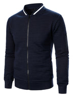 Raymond | Textured Zip-Up Bomber Jacket
