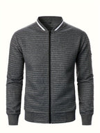 Raymond | Textured Zip-Up Bomber Jacket