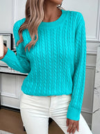Faye | Cable-Knit Round Neck Sweater
