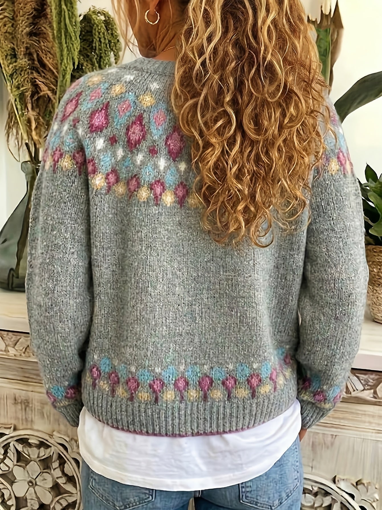 Esme | Nordic Patterned Cardigan
