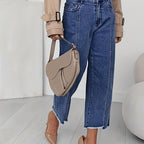 Denise | Tailored Cropped Straight-Leg Jeans