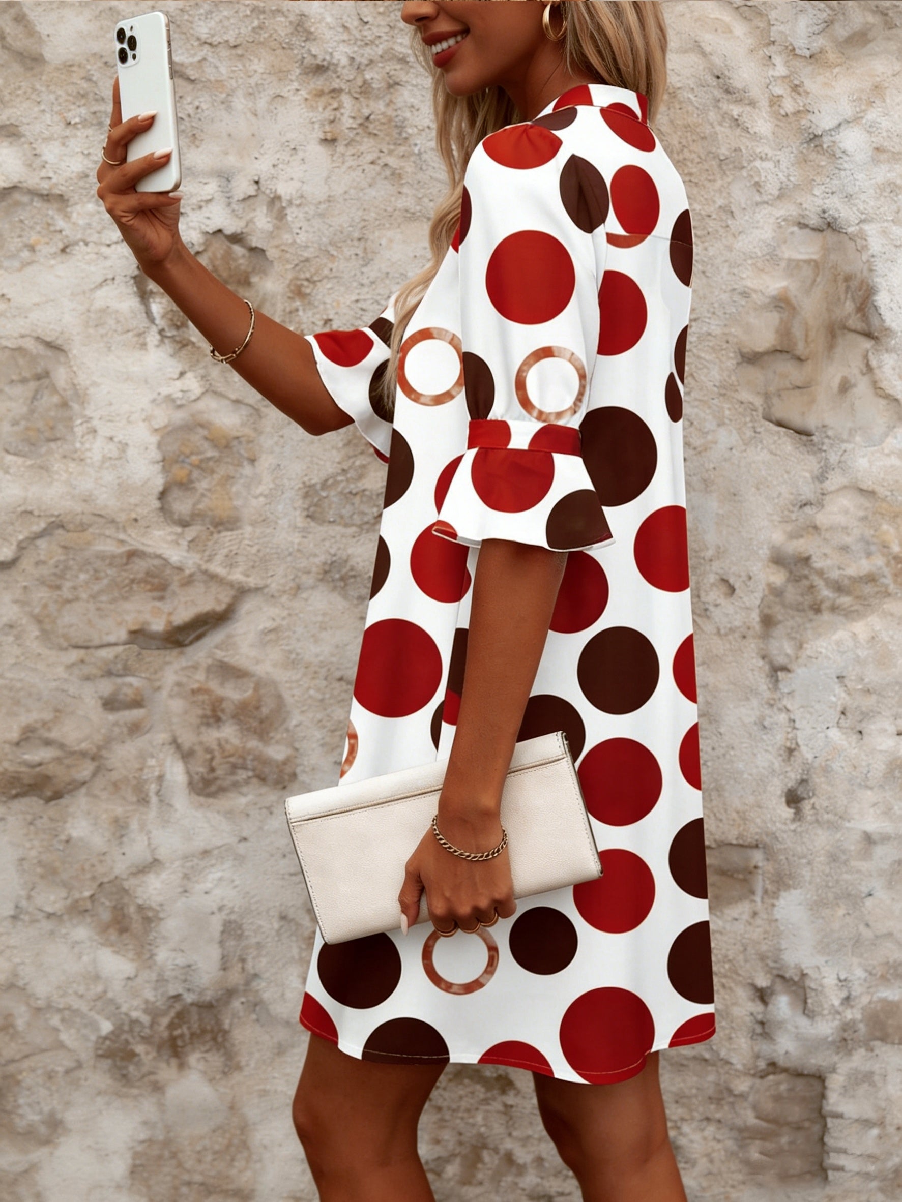 Adele | Playful Polka Dot Mini Dress