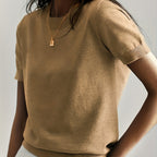 Harriet | Fine-Knit Short Sleeve Sweater