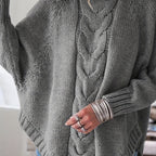 Corinne | Cozy High-Neck Cable-Knit Sweater