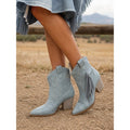 Corinne | Tasseled Western Ankle Boots