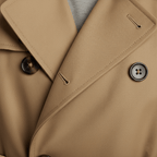 Benjamin Twill Cotton Trench Coat – close-up