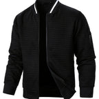 Raymond | Textured Zip-Up Bomber Jacket