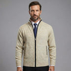 Owen | Solid Stand Collar Knit Cardigan