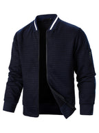 Raymond | Textured Zip-Up Bomber Jacket