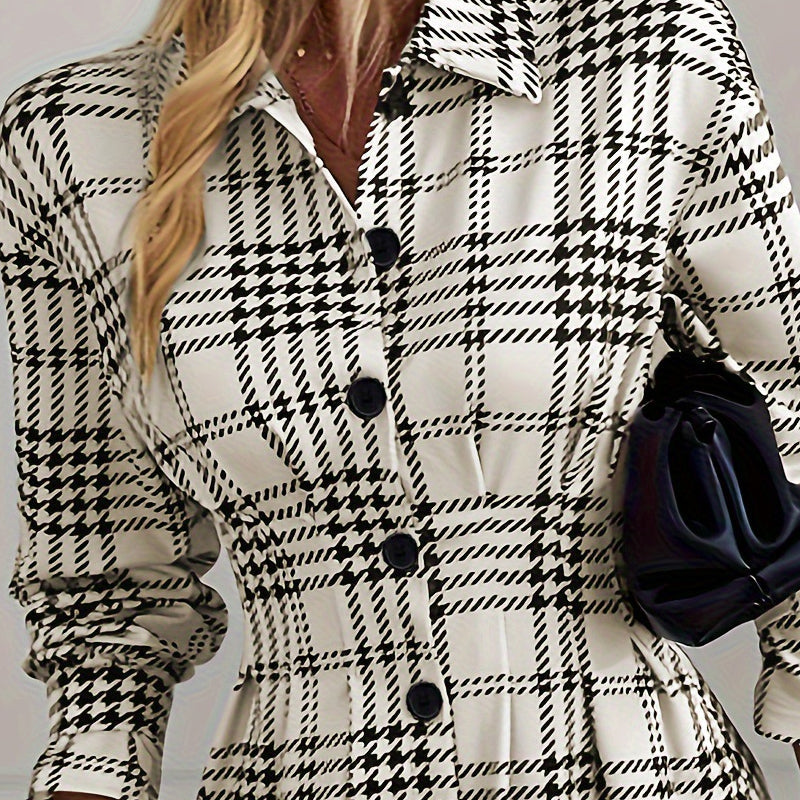 Selirra - French Dress with Tartan Check