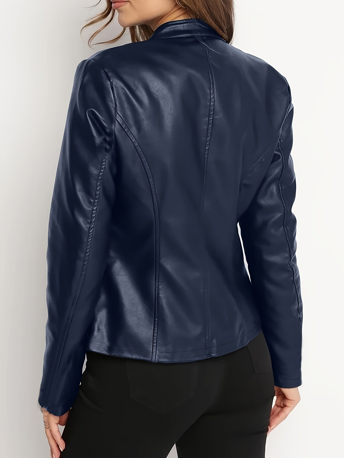 Vivian | Zip-Front Biker Jacket
