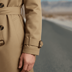 Benjamin Twill Cotton Trench Coat – side view