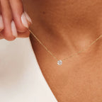 Clea | Moissanite Stone Necklace