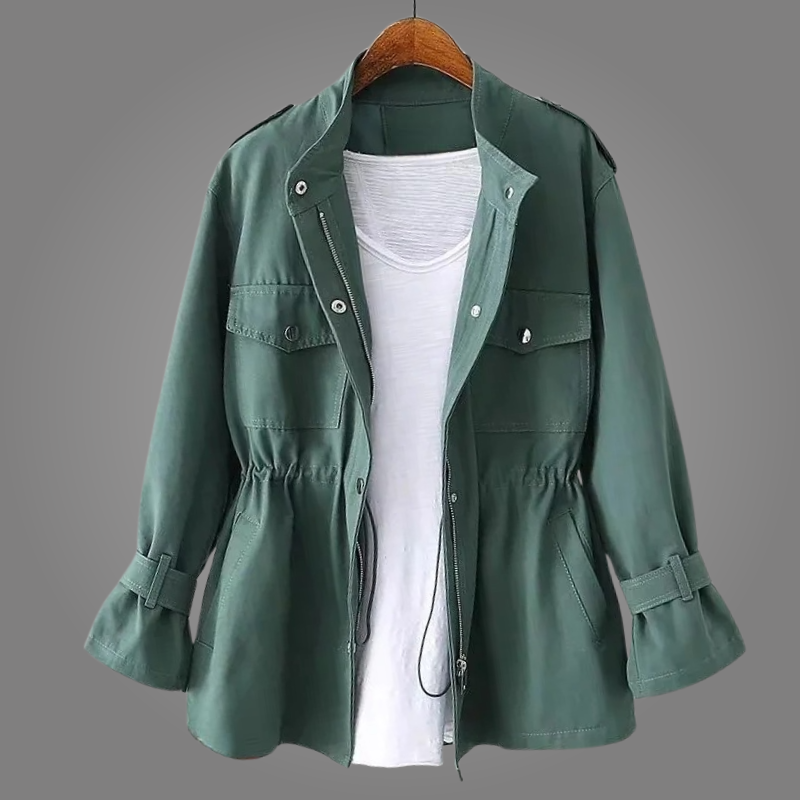 Women's Wool-Blend Coat, Double-Breasted, Belted Waist, Deep Pockets