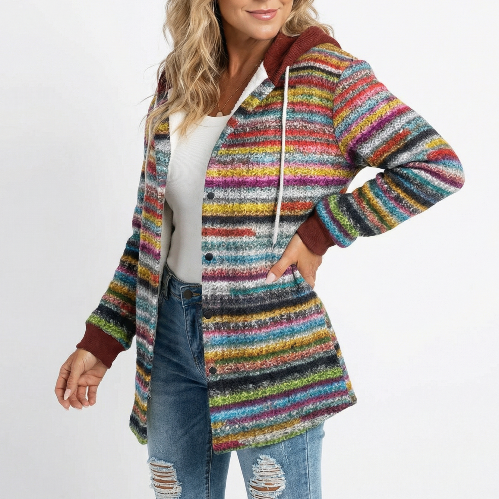 HIGHLAND | PLAID HOODED COAT