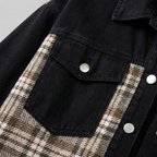 Viora Denim Jacket - detail drukknoop