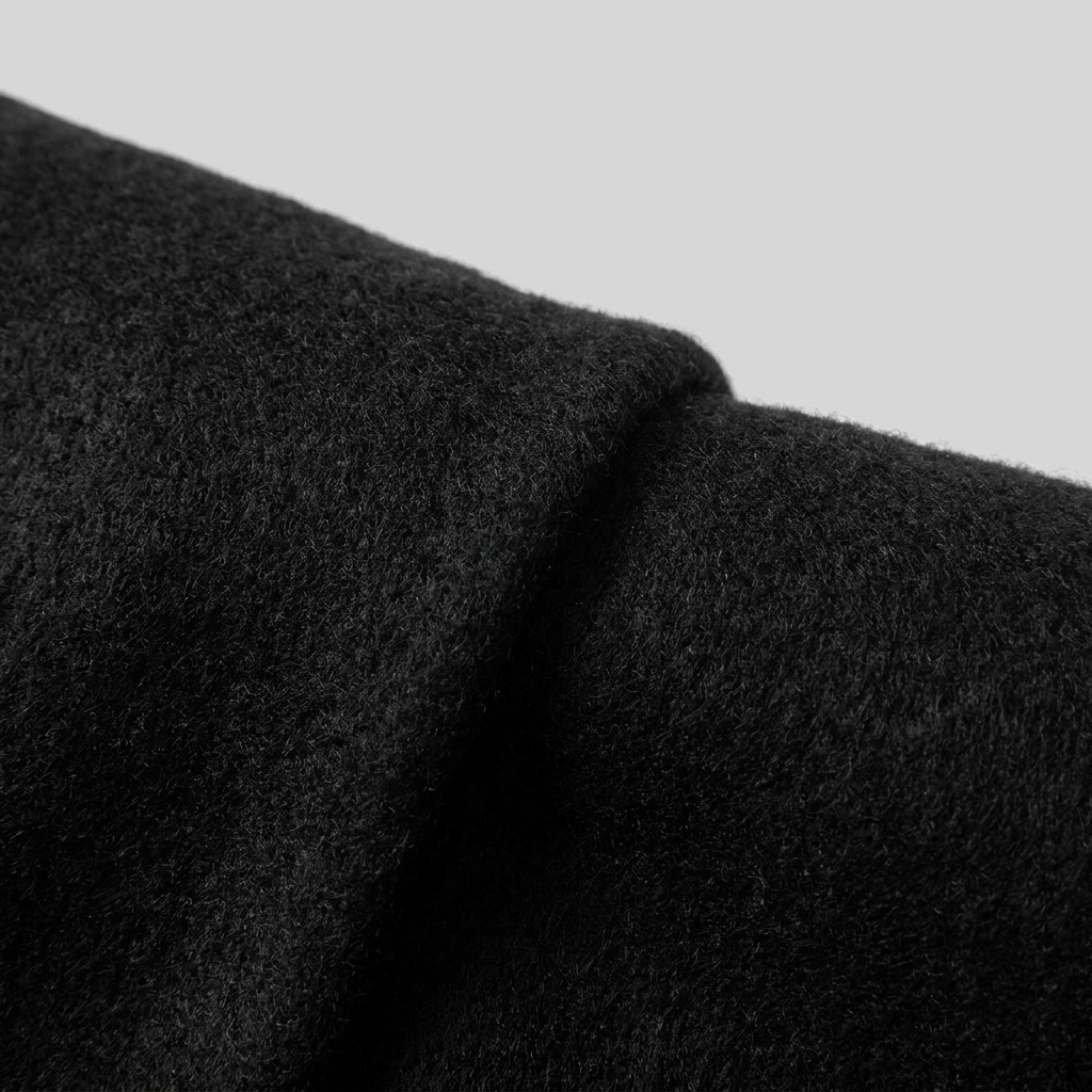 Women's Long Coat, Single-Breasted, Notch Lapels, Button Front