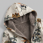 Flora floral winter parka, red