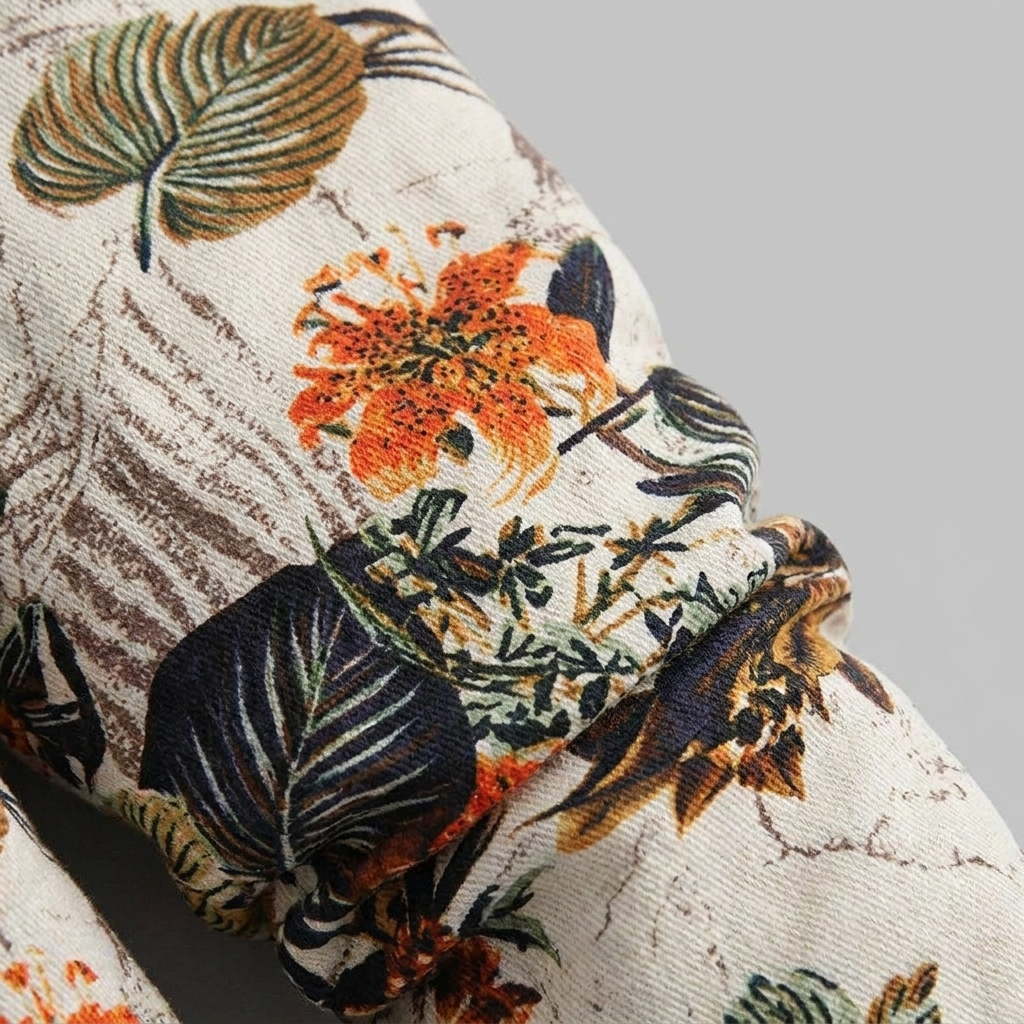 Flora floral winter parka, hood detail
