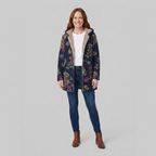 Flora floral winter parka, side