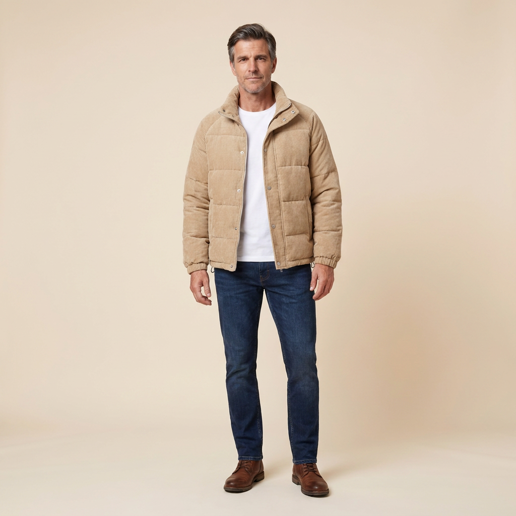 Louis Murphy corduroy jacket, beige colorway