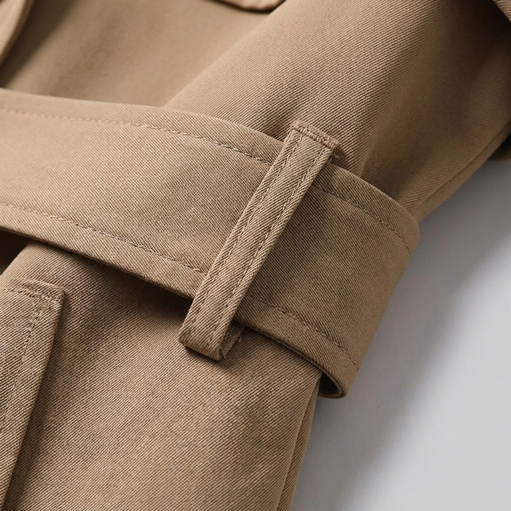 Dalia maxi trench fabric