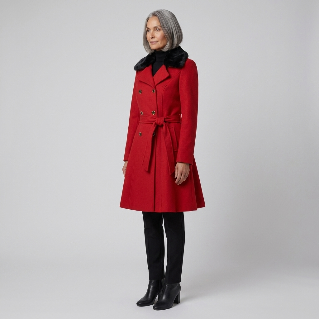 Nora wool trench side