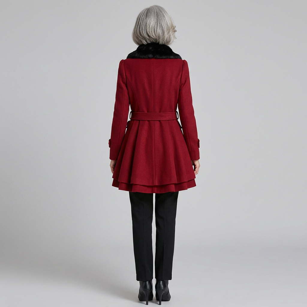 Nora wool trench back