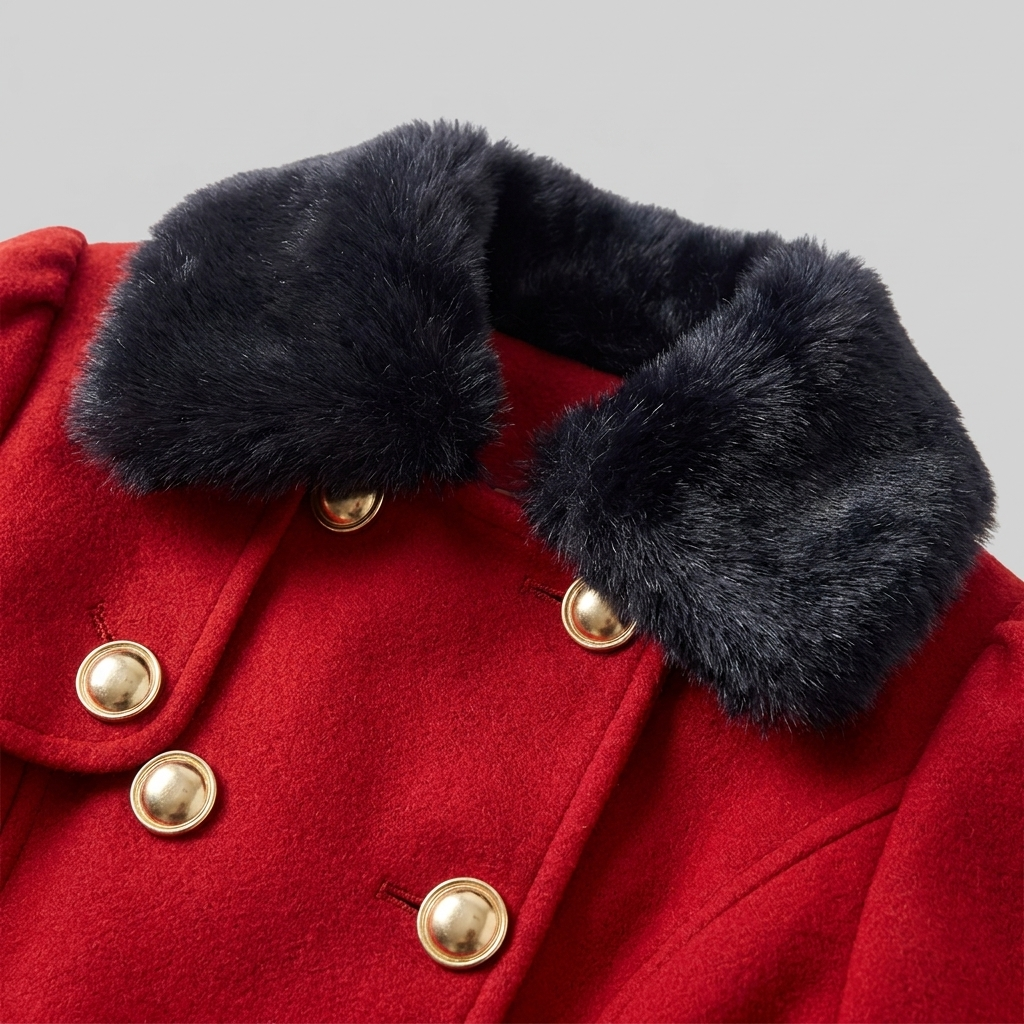 Nora wool trench collar detail