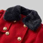 Nora wool trench collar detail