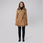 Nora wool trench camel front