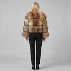 Mira faux fur back
