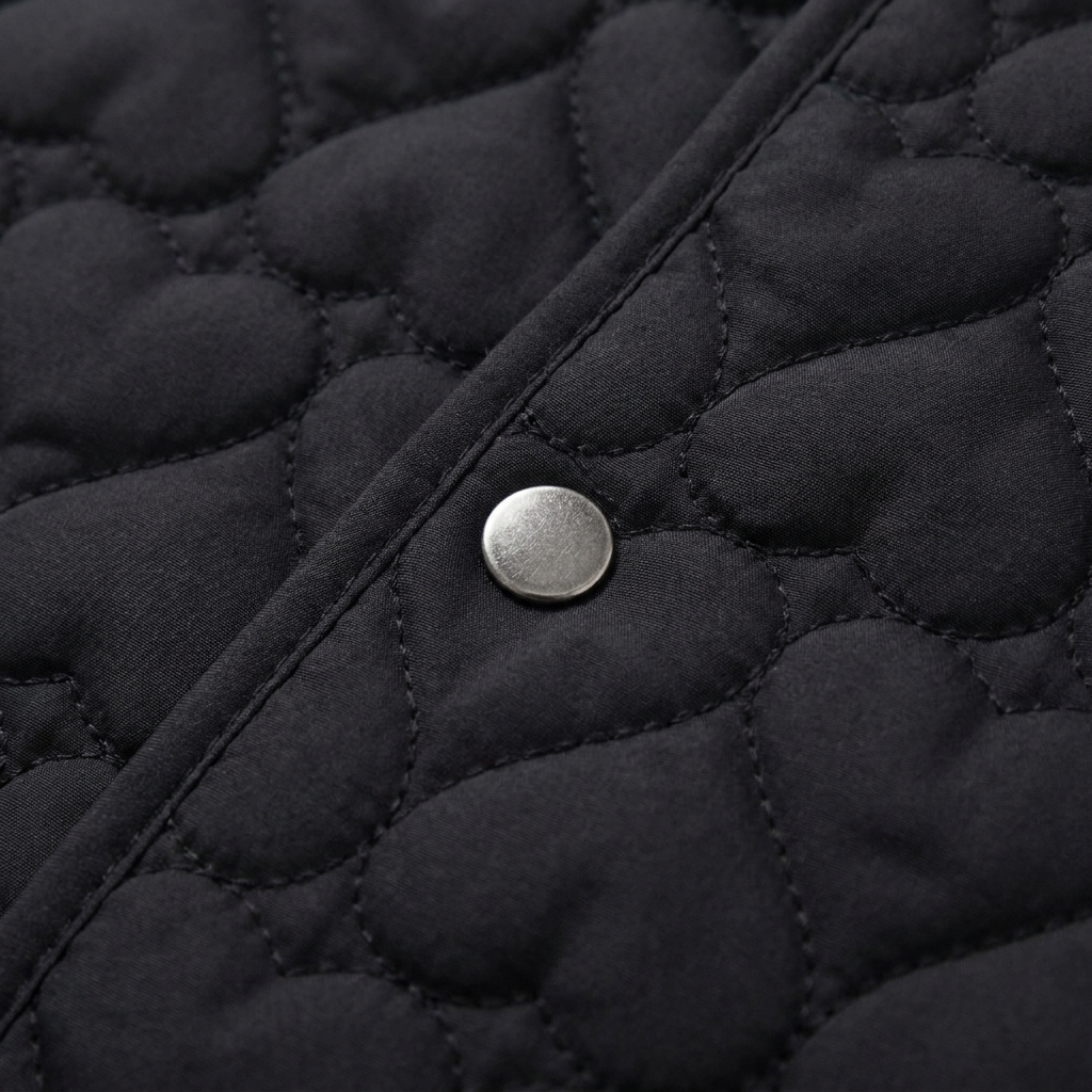 Women's Quilted Jacket – Lightweight, Collarless