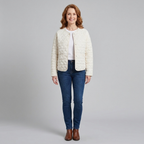 Women's Quilted Jacket – Lightweight, Collarless