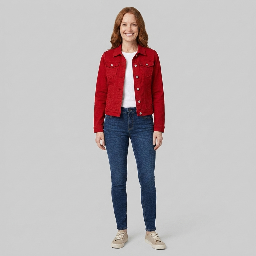 Women's Denim Jacket – Slim Fit, Classic Design