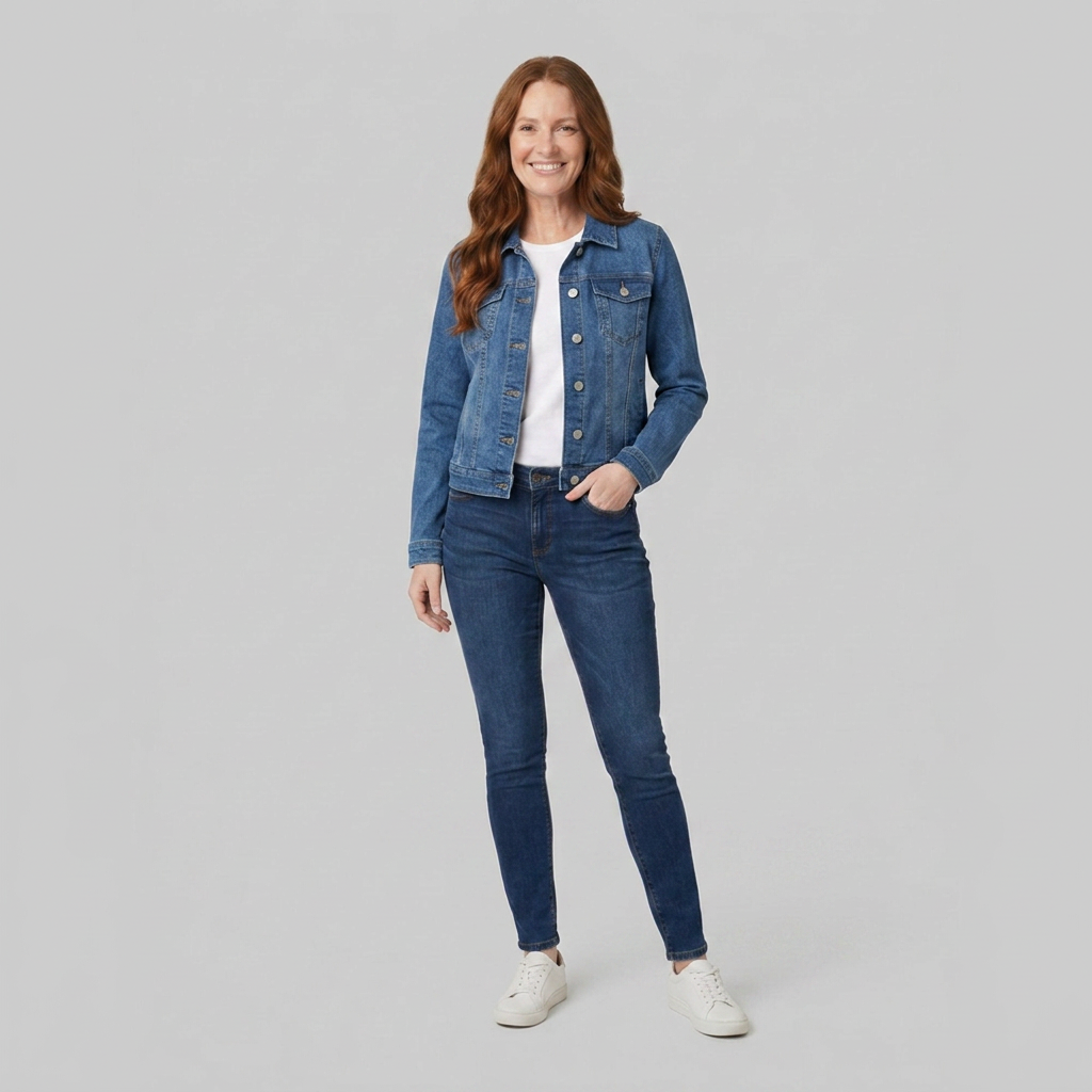 Women's Denim Jacket – Slim Fit, Classic Design
