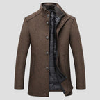 Charles | Men's Quilted Stand Collar Coat